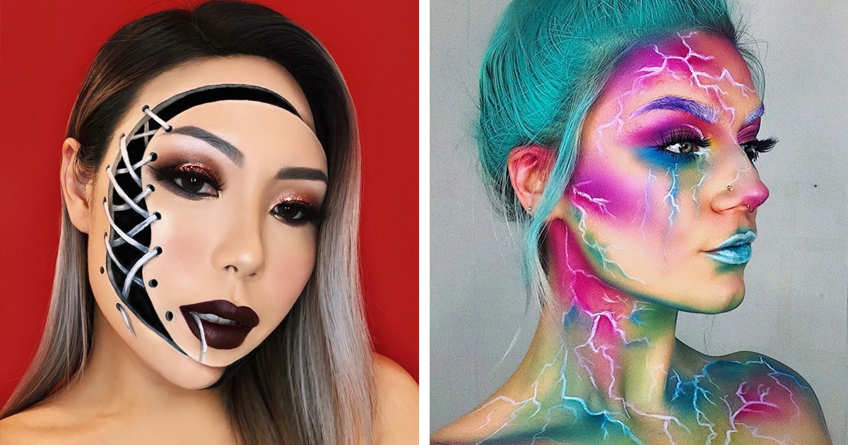 60 astuces créatives: maquillage d'Halloween pour les femmes