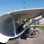 Le Danemark recycle les anciennes pales d’éoliennes en garages à vélos