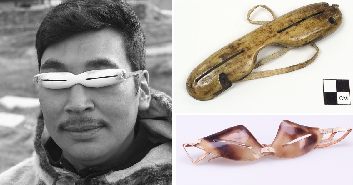 Lunettes de neige ingénieuses fabriquées par les peuples inuits ...