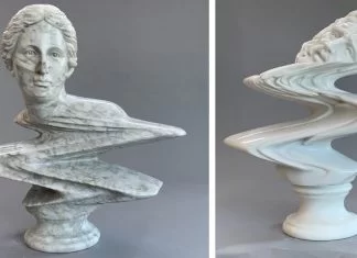 Les pépins déforment les figures historiques de l’art dans les sculptures abstraites en marbre de Léo Caillard