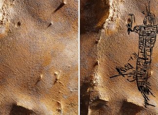 Cinq dessins rupestres préhistoriques découverts en Alabama sont les plus grands découverts en Amérique du Nord