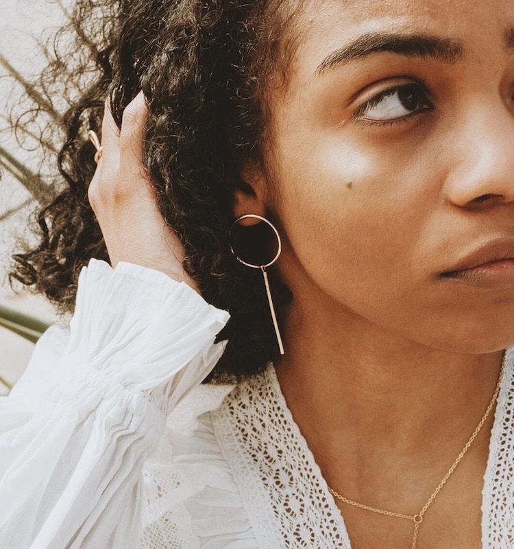 Boucles d'oreilles créoles sphère