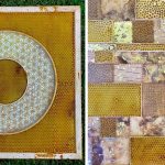 Les abeilles enveloppent les motifs finement perlés et brodés d’Ava Roth dans un nid d’abeille doré