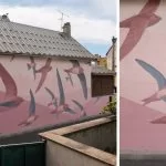 Le mouvement et l’instinct informent les peintures murales de Taquen sur les oiseaux migrateurs et le contact humain