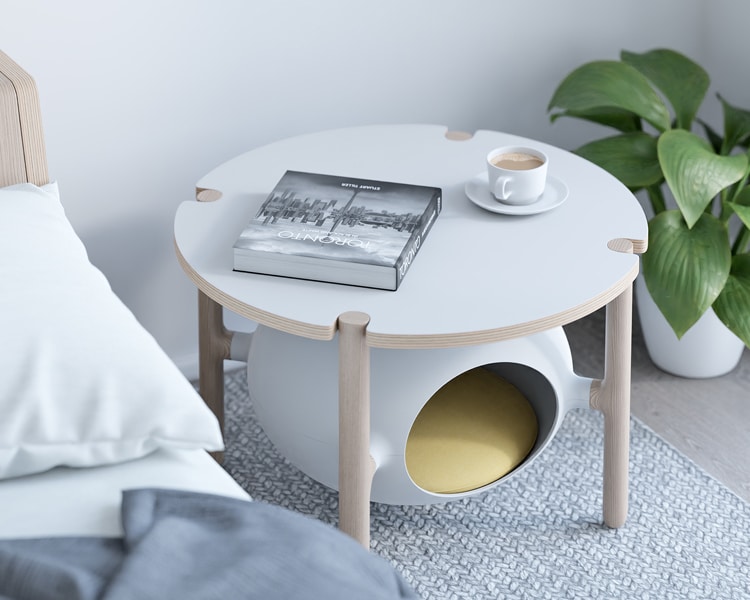 Table basse Igloo et lit pour chat